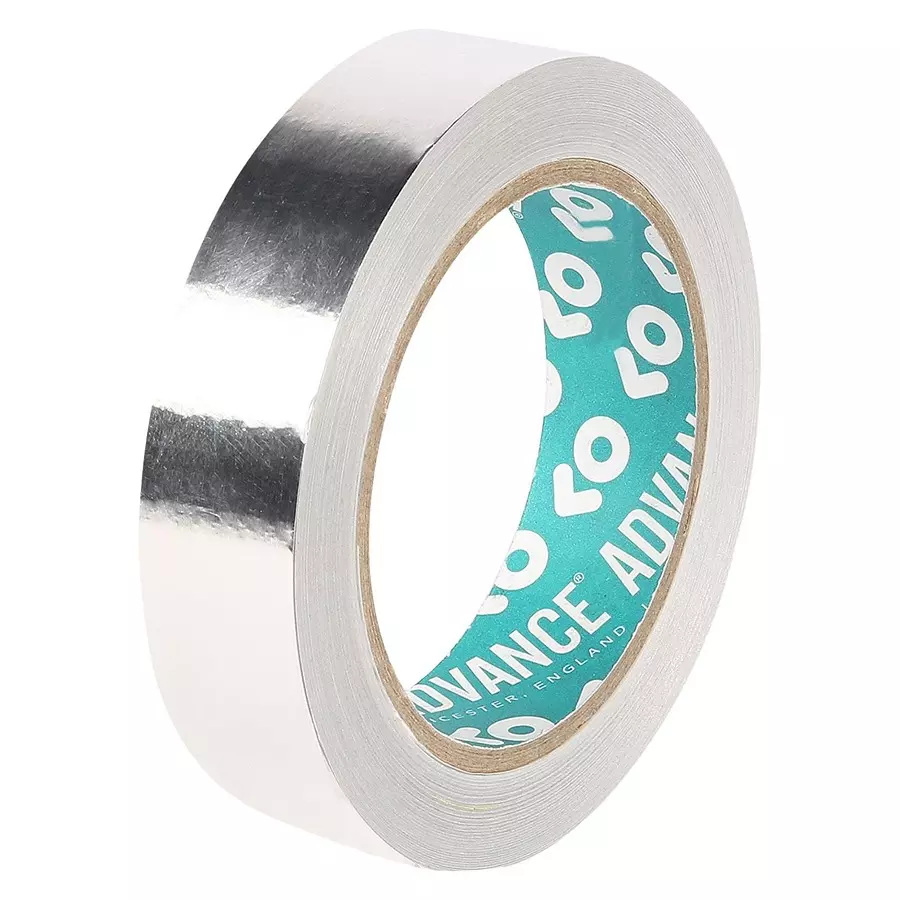 ADVANCE TAPES Tape, Aluminium Foil, 33M X 25Mm, AT521 SILVER 33M X 25MM