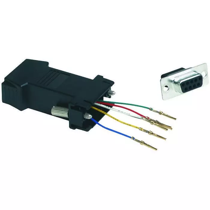 UNICOM Adapter, De-9 Receptacle-Rj25 Jack, DEM-25F