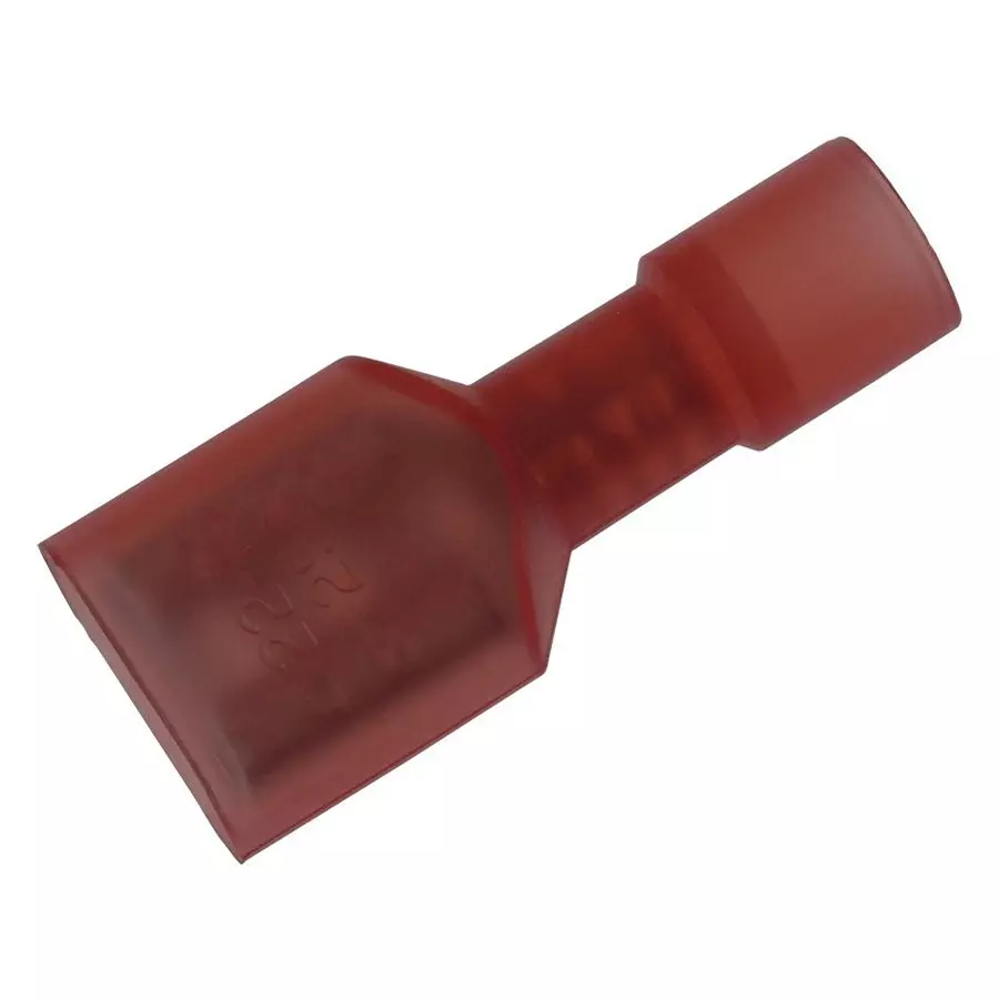 HOFFMAN PRODUCTS Terminal, Female Disconnect, 0.25In, Red, LNDF2216-250H (Pack of 50)