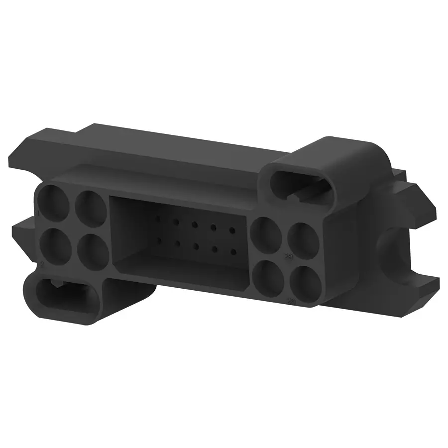 ELCON - TE CONNECTIVITY Power Conn, Plug, 29Pos, 3Rows, Crimp, 1648203-1