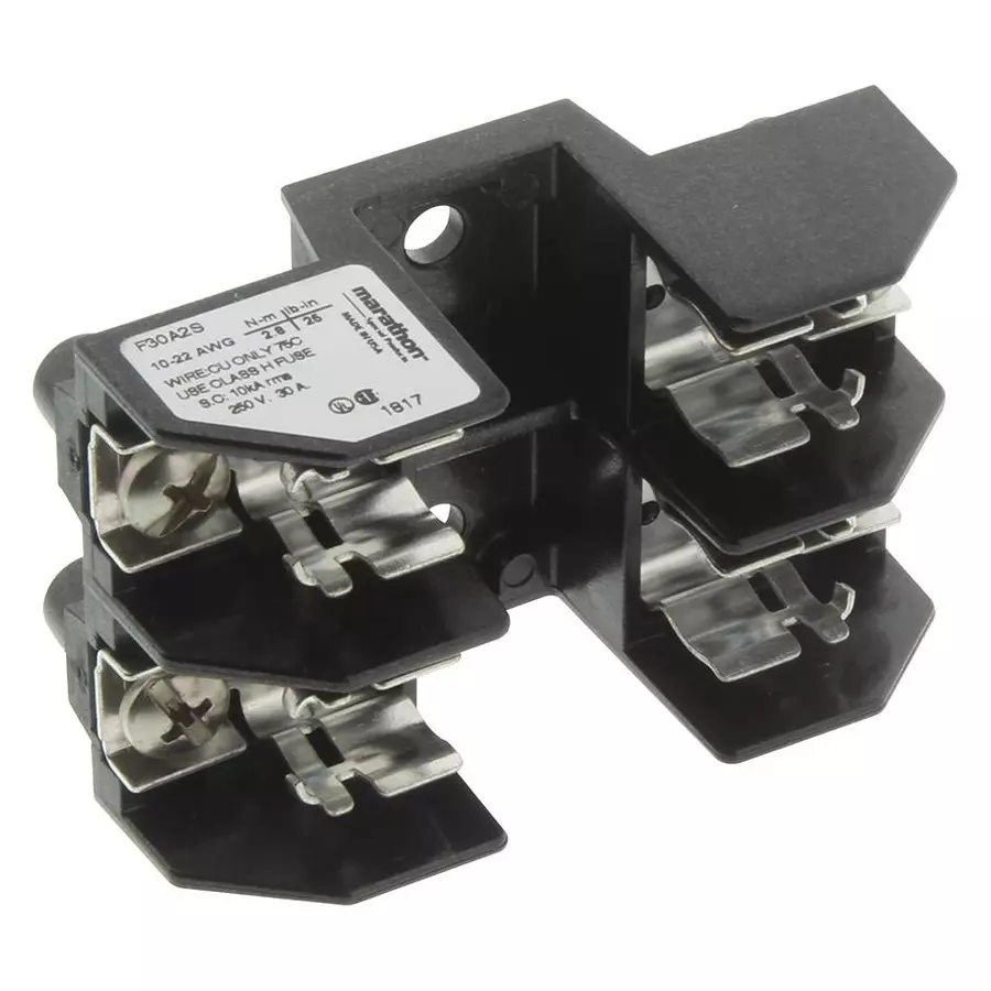 MARATHON SPECIAL PRODUCTS FUSE HOLDER, 14 X 50.8MM, PANEL MOUNT, F30A2S
