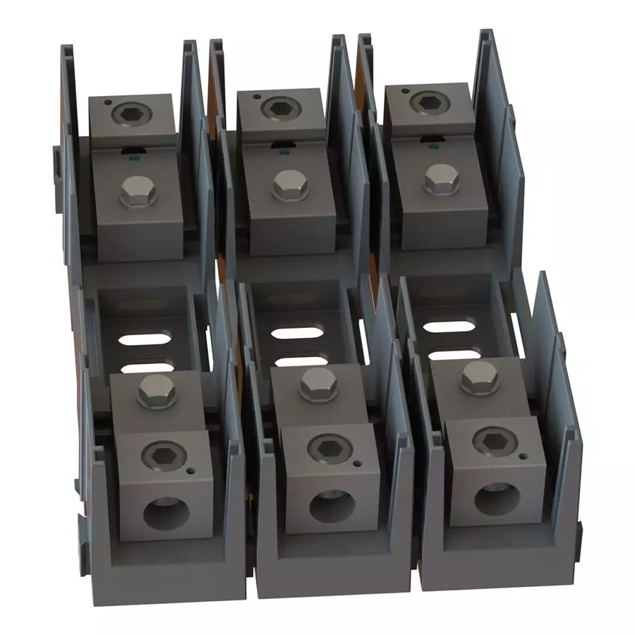 MARATHON SPECIAL PRODUCTS CLASS J FUSE HOLDER, 600VAC, 200A, SCREW, M6J200A3101