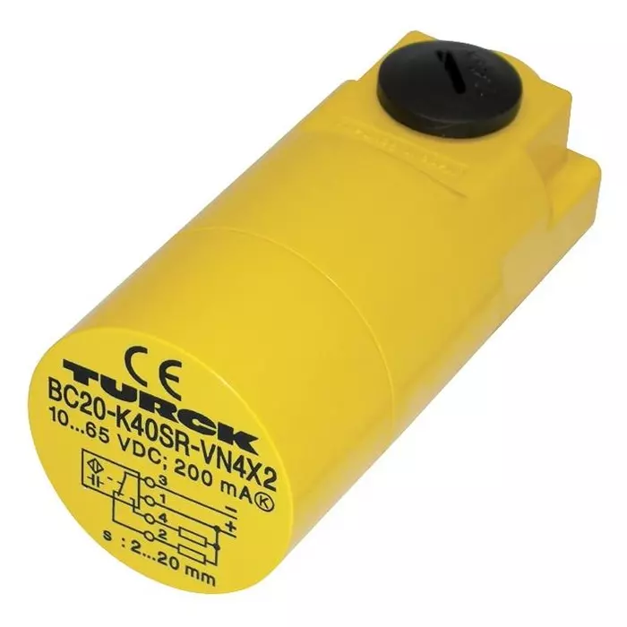 TURCK SENSOR, 20MM, PNP, TERMINALS, BC20-K40SR-VP4X2