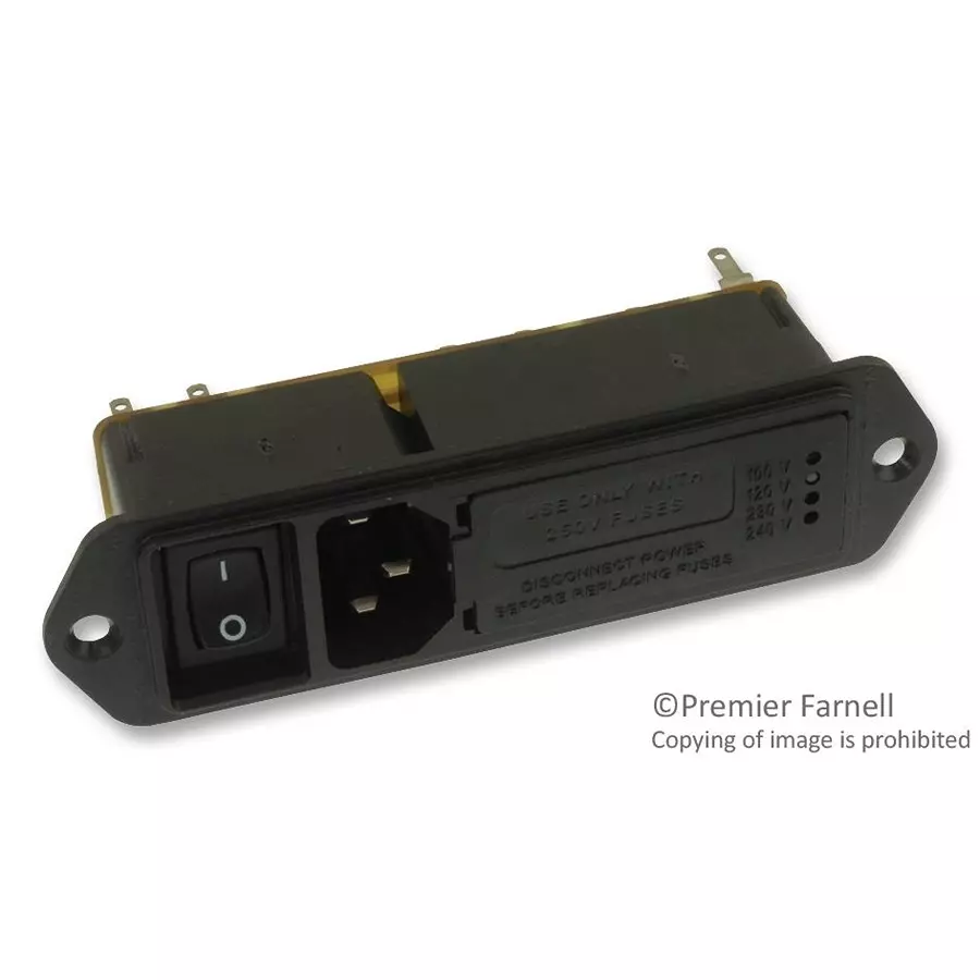 CORCOM - TE CONNECTIVITY POWER ENTRY MODULE, 6A, 6VM1S.