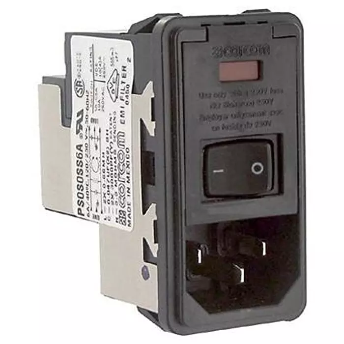 CORCOM - TE CONNECTIVITY POWER ENTRY MODULE, 10A, 500UA, PS0S0SSXA.