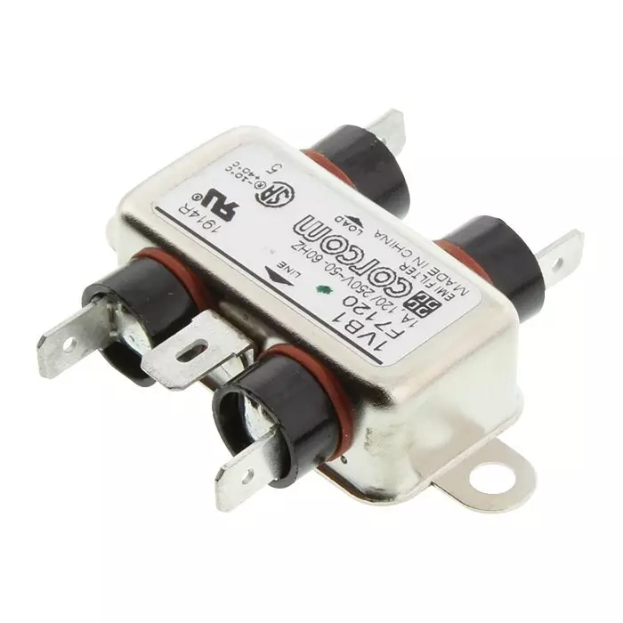 CORCOM - TE CONNECTIVITY POWER LINE FILTER, EMI/RFI, 1A, 700UA, 1VB1