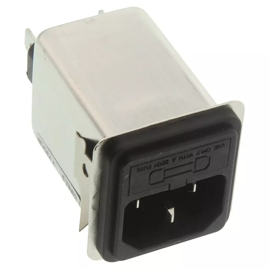 CORCOM - TE CONNECTIVITY FILTERED IEC MODULE, C14, 6A, QC, 6EGS1-1