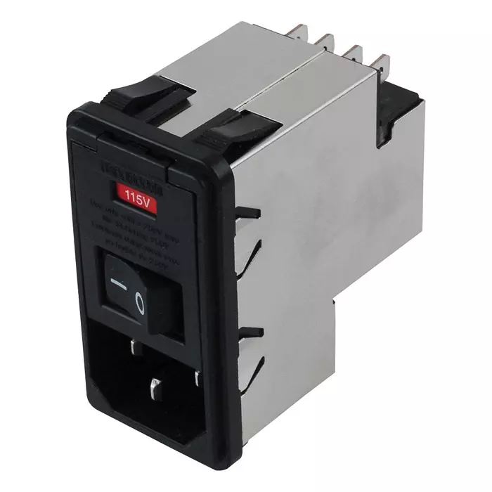 CORCOM - TE CONNECTIVITY IEC FILTER, STANDARD, 10A, 250VAC, QC, PS0SXSSXB