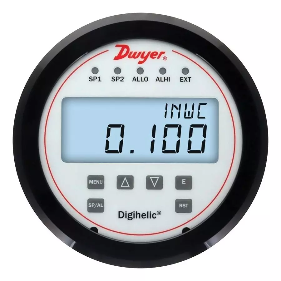 DWYER PRESSURE GAUGE, 25INCH-H2O, 1/8"FNPT, DHC-010.
