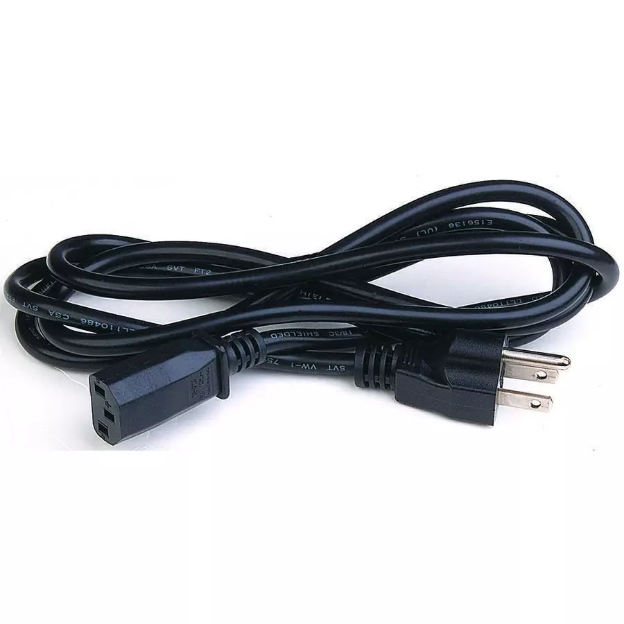 VOLEX POWER CORD, NEMA5-15P/IEC C13, 2M, 15A, BLACK, 17604 10 B1