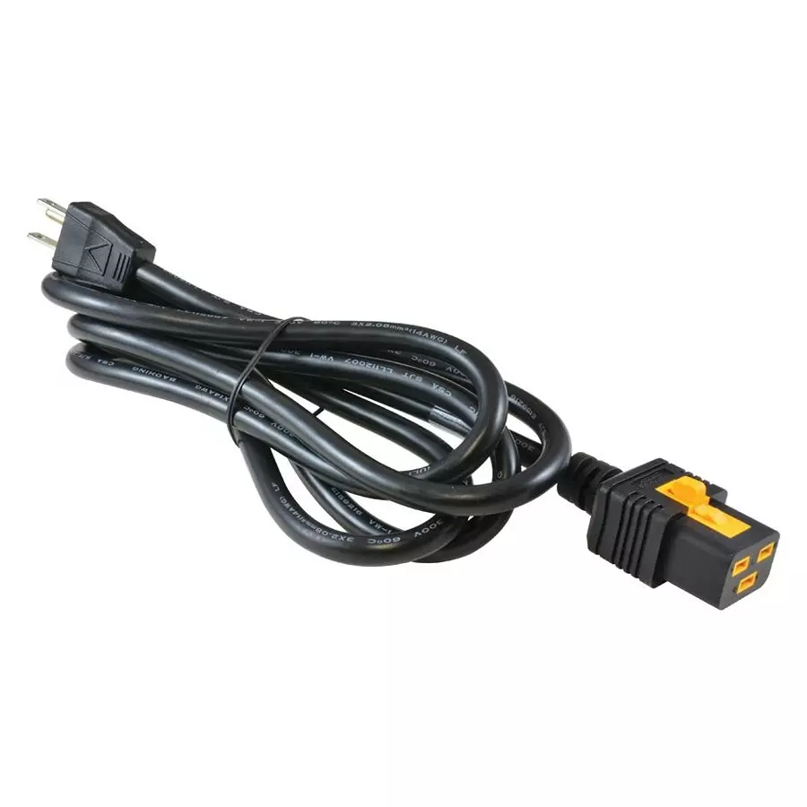 VOLEX POWER CORD NEMA5-15P/IEC C19, 2M, 15A, BLACK, VL-0136-14-200