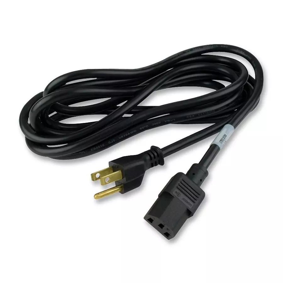 VOLEX POWER CORD, NEMA/IEC, 3.05M, 15A, 17505