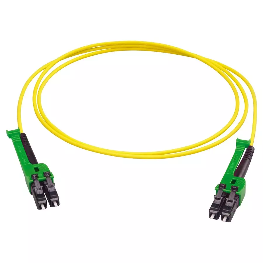 HUBER+SUHNER PATCH CORD, SINGLEMODE, LC DUPLEX, 10M, PCRS_LCAX_LCAX_A221T_10.0_SS