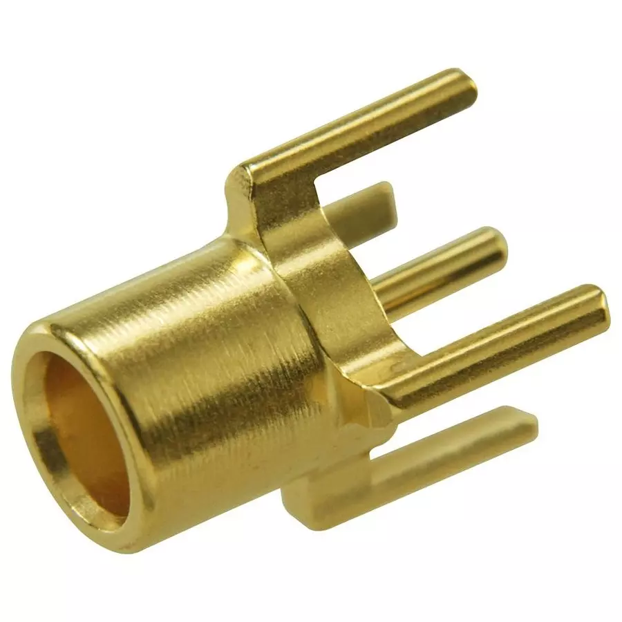 HUBER+SUHNER RF COAXIAL, MCX, STRAIGHT JACK, 50OHM, 82 MCX-50-0-17/111NH