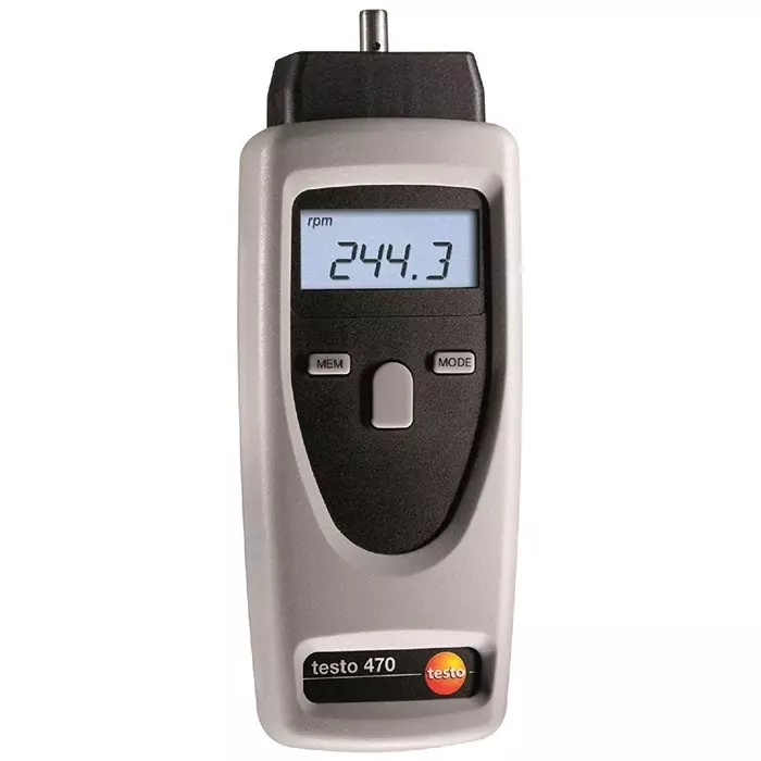 TESTO TACHOMETER, 0.1RPM TO 19.999PM, 0.02%, 470