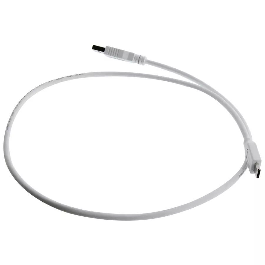 L-COM USB CABLE, 3.0 A PLUG-C PLUG, WHT, 29.6", U3A00063-075M