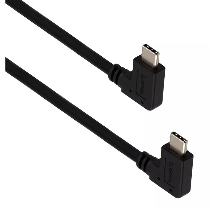 L-COM USB CABLE, 3.0 C R/A PLUG-PLUG, 1M, U3A00079-1M