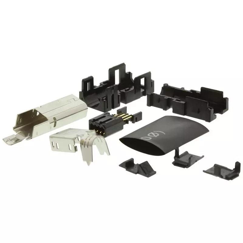 TE CONNECTIVITY Plug Kit, Mini-I/O, Black, Type I, 2013595-1