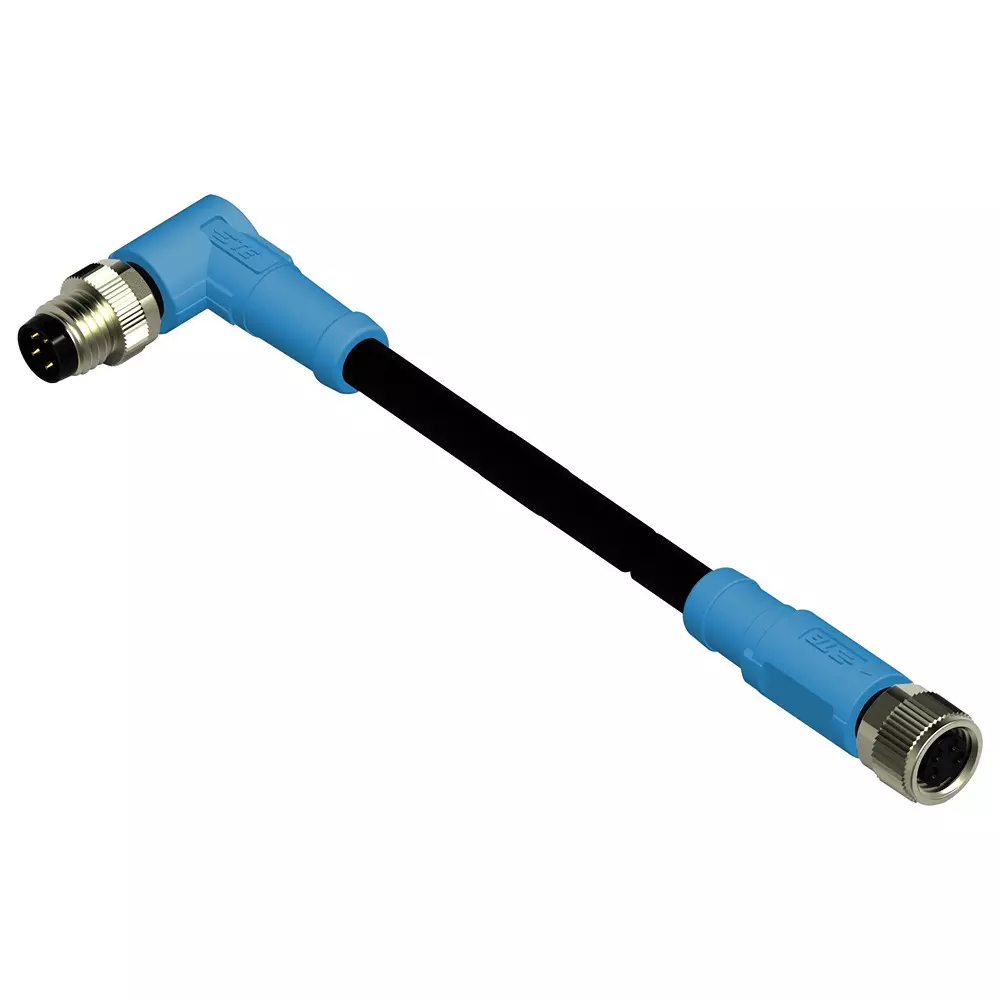 TE CONNECTIVITY Sensor Cord, 4P M8 Plug-M8 Rcpt, 16.4', T4062213004-005