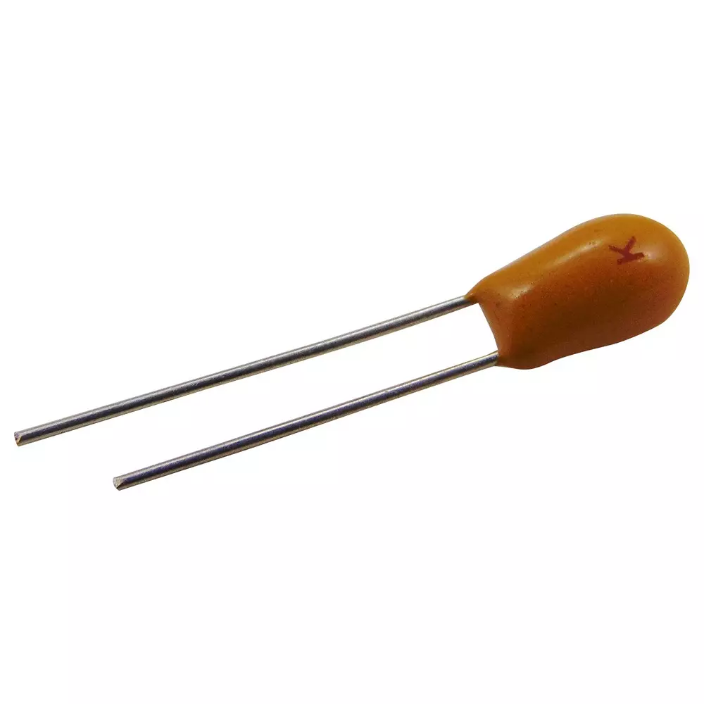 KYOCERA AVX Leaded Tantalum Capacitors CAP, 10ÂµF, 25V, 20%, TAP106M025SCS (Pack of 5)