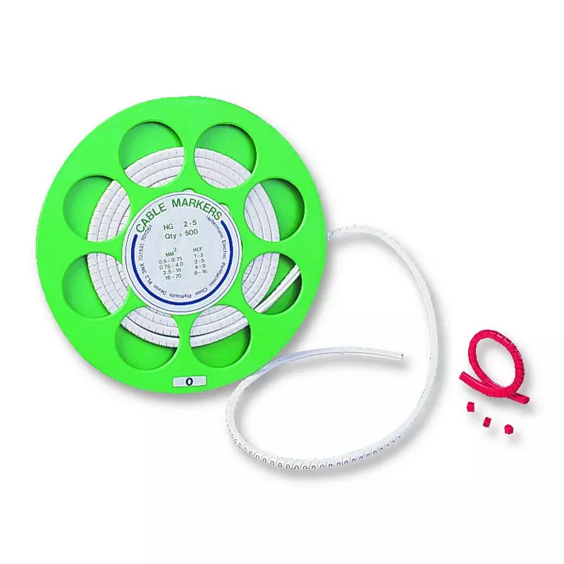 HELLERMANNTYTON Cable Marker, 5, Reel1000, 515-02655 (Pack of 1000 Pcs)