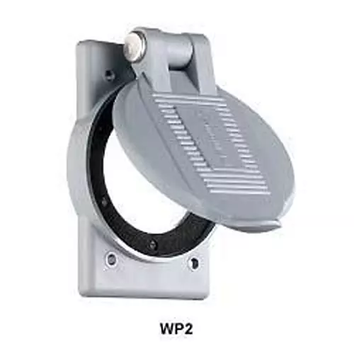 HUBBELL WIRING DEVICES Weatherproof Cover, Plastic, WP2