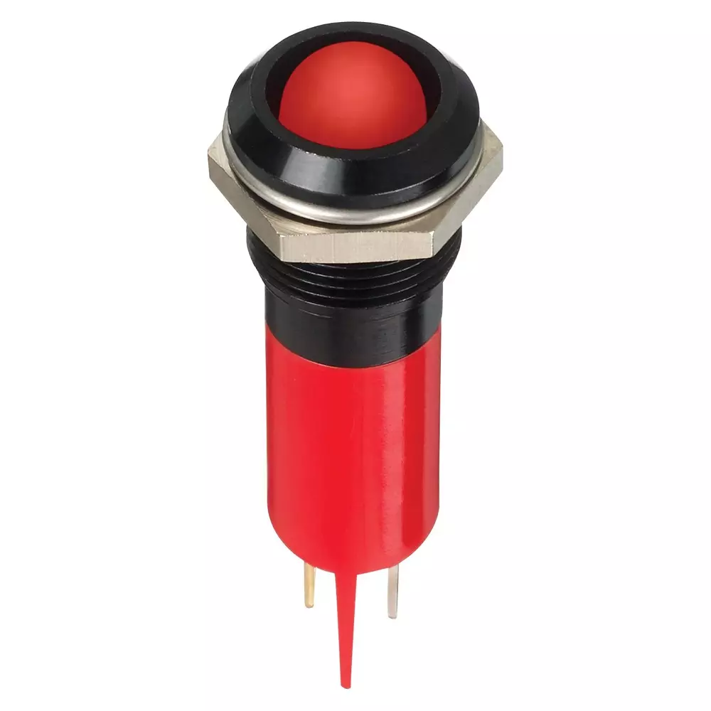 APEM Led Indicator, Panel, 12mm, Red, 24V, Q12P1BXXHR24E
