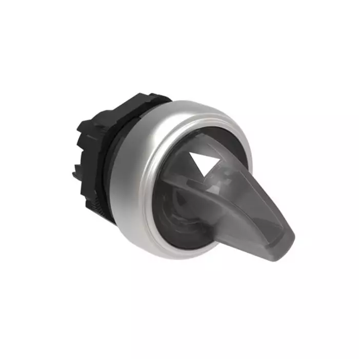 Lovato LPCSL12 Series 2 Position Selector Switch Head, 22 mm Cutout, White Handle, LPCSL1208