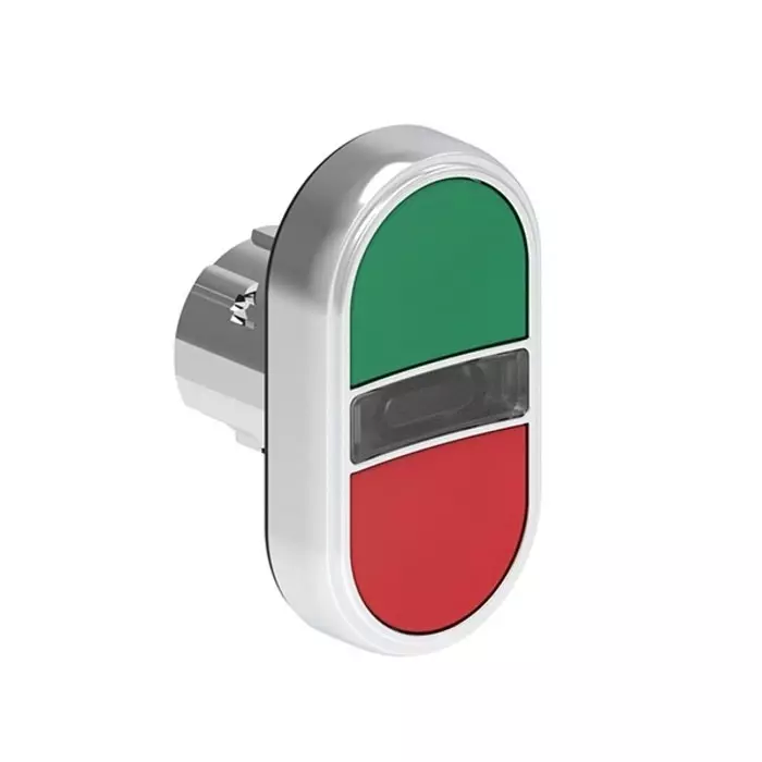Lovato LPSBL71 Series Green, Red Momentary Push Button, 22 mm Cutout, LPSBL7113