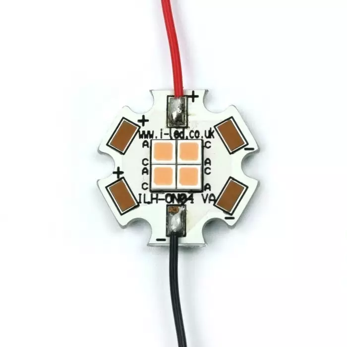 Intelligent LED Solutions OSCONIQ C2424 4 PowerStar LED Array, 4 White LED (5000K), ILH-OC04-WH90-SC221-WIR200.