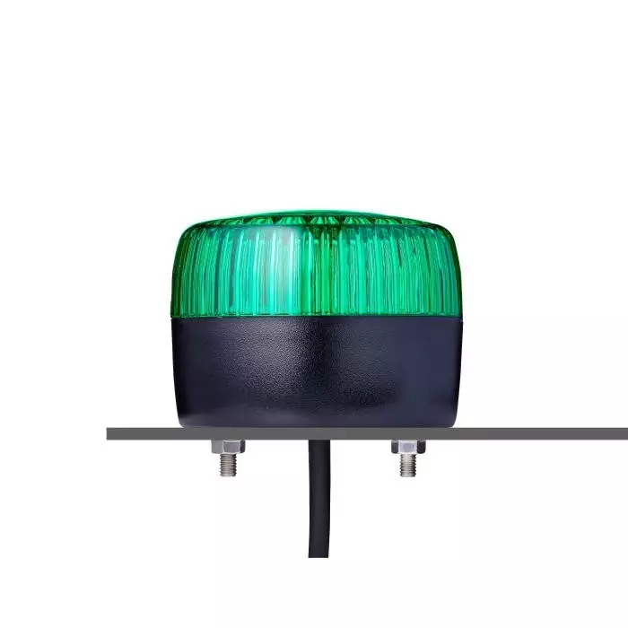 AUER Signal PCL Series Green Multiple Effect Beacon 24 V AC/DC Horizontal Tube Mounting Vertical LED Bulb IP67, 861506405