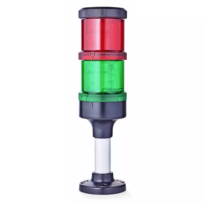 AUER Signal ECOmodul70 Series Red/Green Signal Tower 2 Lights 24 V AC/DC Base Mount, ECO70-Q02