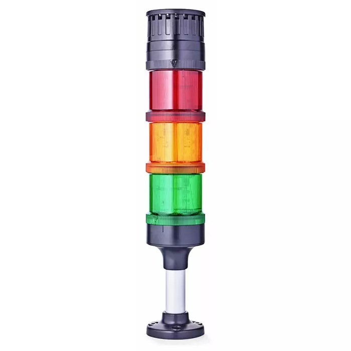 AUER Signal ECOmodul70 Series Red/Green/Amber Buzzer Signal Tower 3 Lights 24 V AC/DC Base Mount, ECO70-Q31