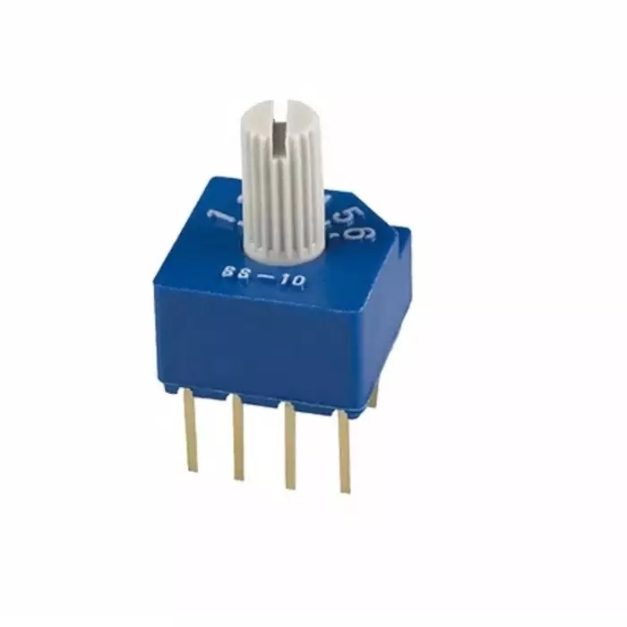 NIDEC COPAL ELECTRONICS GMBH Rotary Coded DIP Switch 100 mA 5 V DC, SS-10-16NP-LE