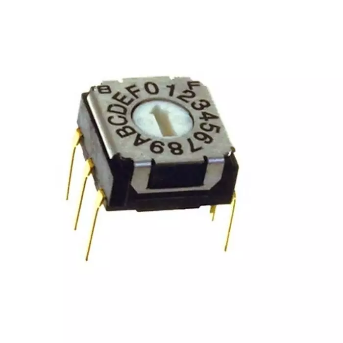 NIDEC COPAL ELECTRONICS GMBH Rotary Coded DIP Switch 100 mA 5 V DC, SH-7030MC (Pack of 50 Pcs)