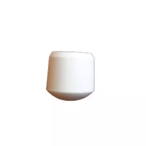 Guitel Hervieu White Plastic Round Tube, 702414 (Pack of 50 Pcs)
