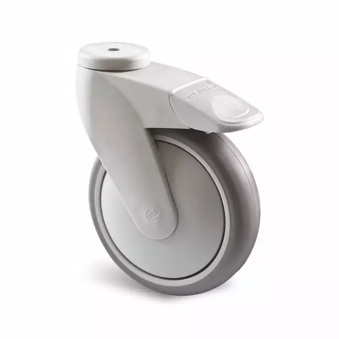 Guitel Hervieu Braked Swivel Castor Wheel 100 Kg Capacity 125 mm Wheel, 302237