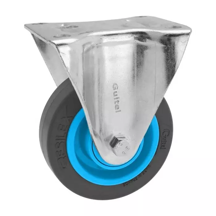 Guitel Hervieu Fixed Castor Wheel 200 Kg Capacity 100 mm Wheel, 373542