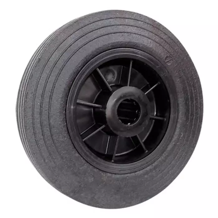 Guitel Hervieu Black Rubber Abrasion Resistant Trolley Wheel 200 Kg, 1810125