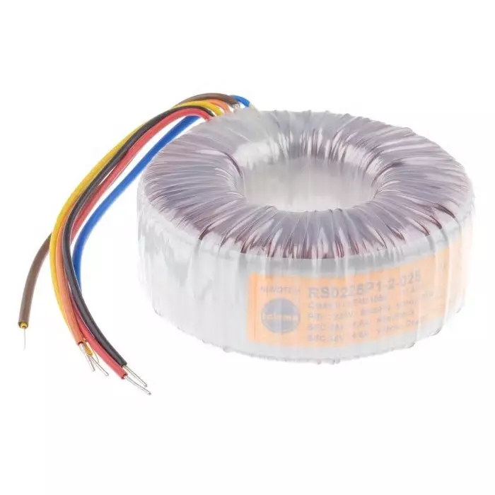 Nuvotem Talema Toroidal Transformer 230V AC 2 x 25V AC 225VA 2 Output, 0225P1-2-025