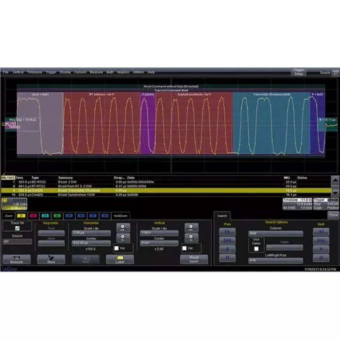 Teledyne LeCroy MIL-STD-1553 Trigger Decode Oscilloscope Software, HDO4K-1553 TD