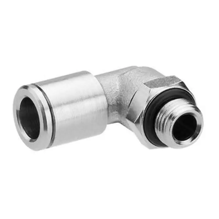 EMERSON – AVENTICS QR2-C-RVT Series Elbow Fitting G 1/2 to Push In 10 mm Threaded Connection Style, R412007589 (Pack of 5 Pcs)