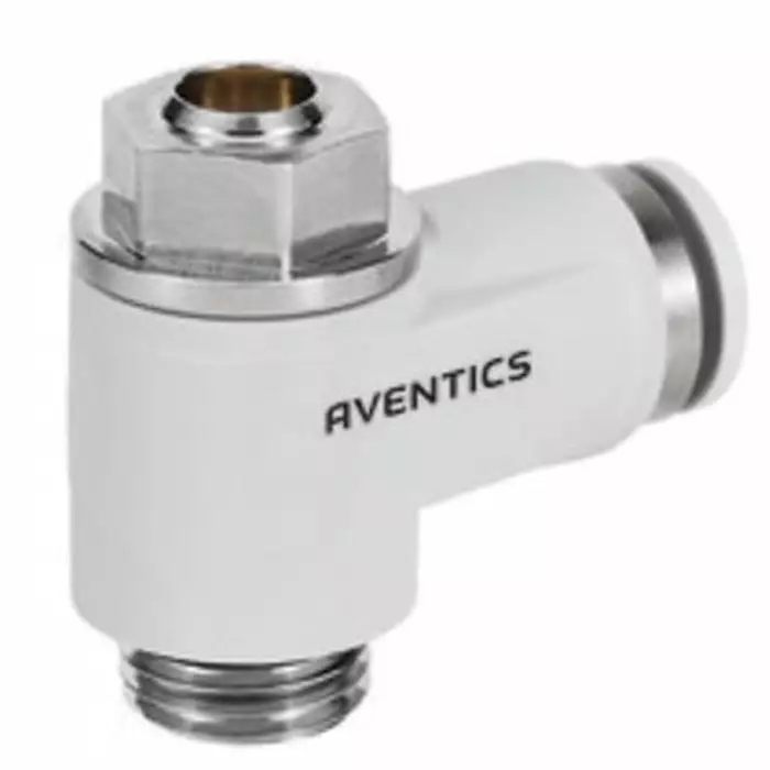 EMERSON – AVENTICS CC04 Series Tube Flow Valve 8 mm Tube Inlet Port x G 3/8 Outlet Port, R412010574