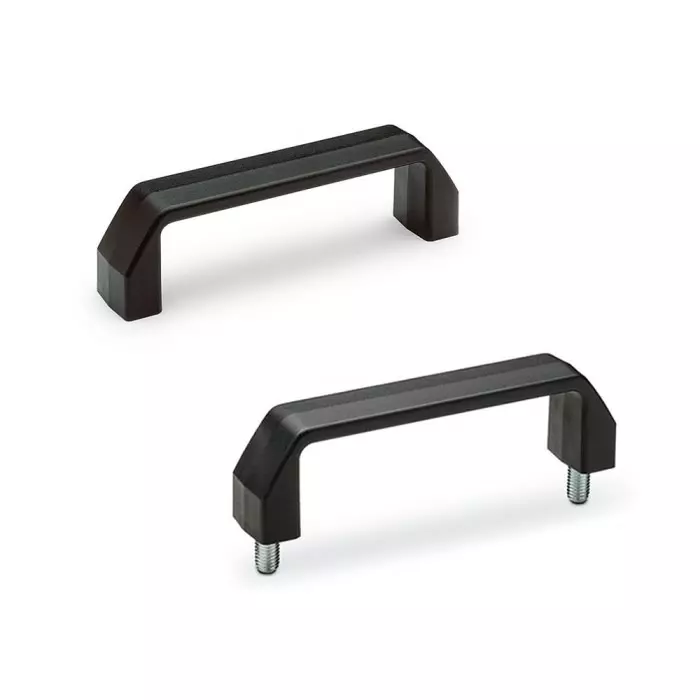 Elesa Matt Black Polyamide Handle 38 mm Height 25 mm Width 134 mm Length, M.543/140 B-M8-C9 Black (Pack of 10 Pcs)