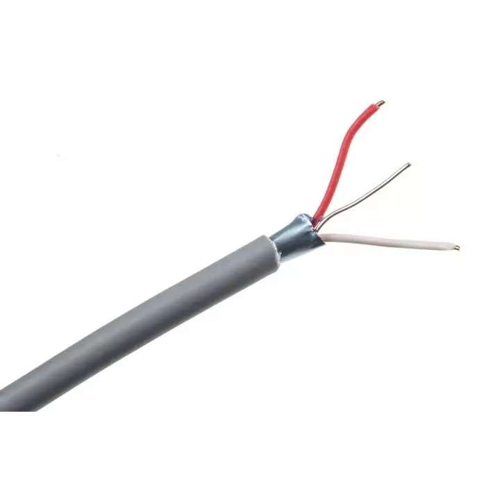 CAE Groupe Telephone Cable 2 Core 24 AWG 1/0.51 mm Grey Sheath 100 m, SYT124G1
