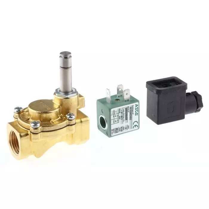 EMERSON - ASCO Solenoid Valve 2 Ports 1/2 inch Connection Size, SCE238D002.24/50-60