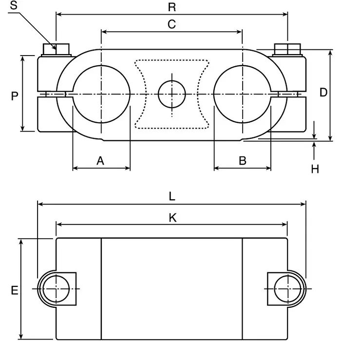 Rose+Krieger Parallel Clamp Connecting Component Strut Profile 40 mm, 154000000200