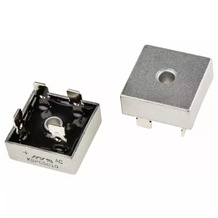 HY Electronic Corp Bridge Rectifier 50A 1000V 4-Pin, KBPC5010 (Pack of 10 Pcs)