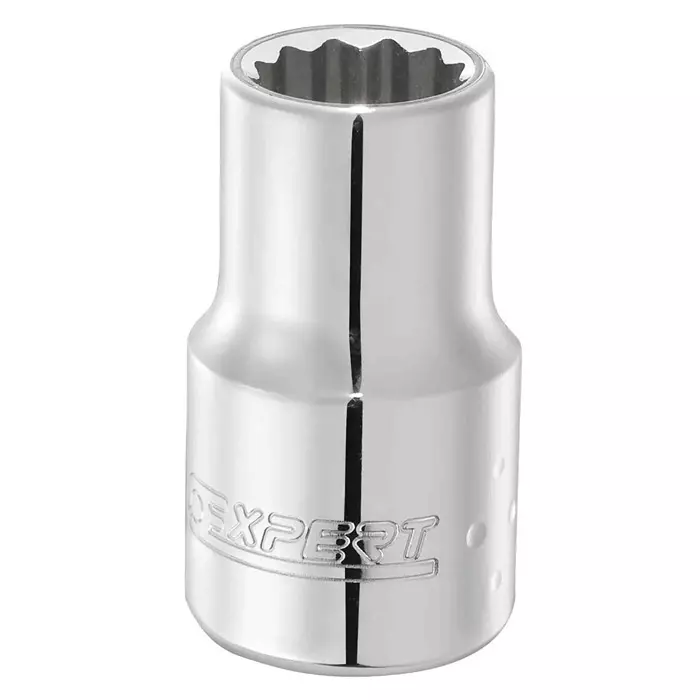 Expert by Facom Standard Socket 1/2 inch Drive 16mm 12 Point 38 mm Overall Length, E117059