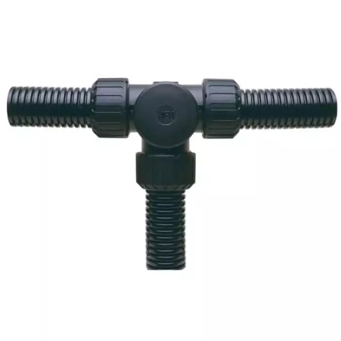 Adaptaflex T Piece Conduit Fitting 21mm Nominal Size M20 Nylon 66 Black, ASF21X3/T